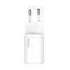 Laadija Baseus CCSP020102 mobiilseadmele universaalne valge vahelduvvoolu siseruumidesse