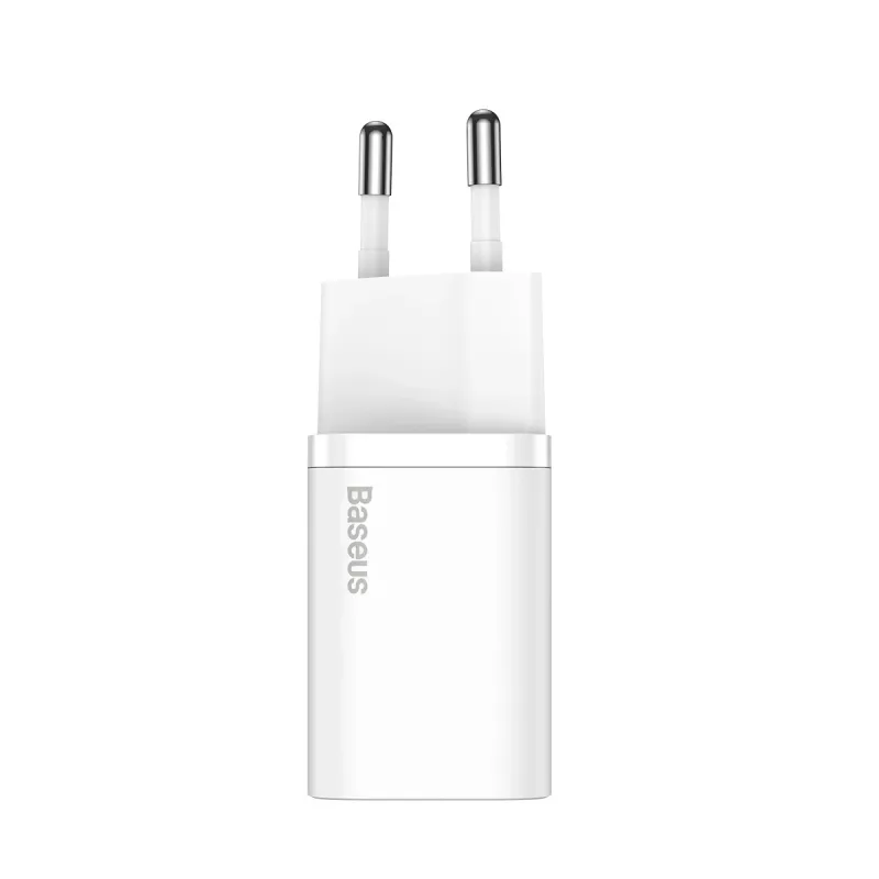 Laadija Baseus CCSP020102 mobiilseadmele universaalne valge vahelduvvoolu siseruumidesse