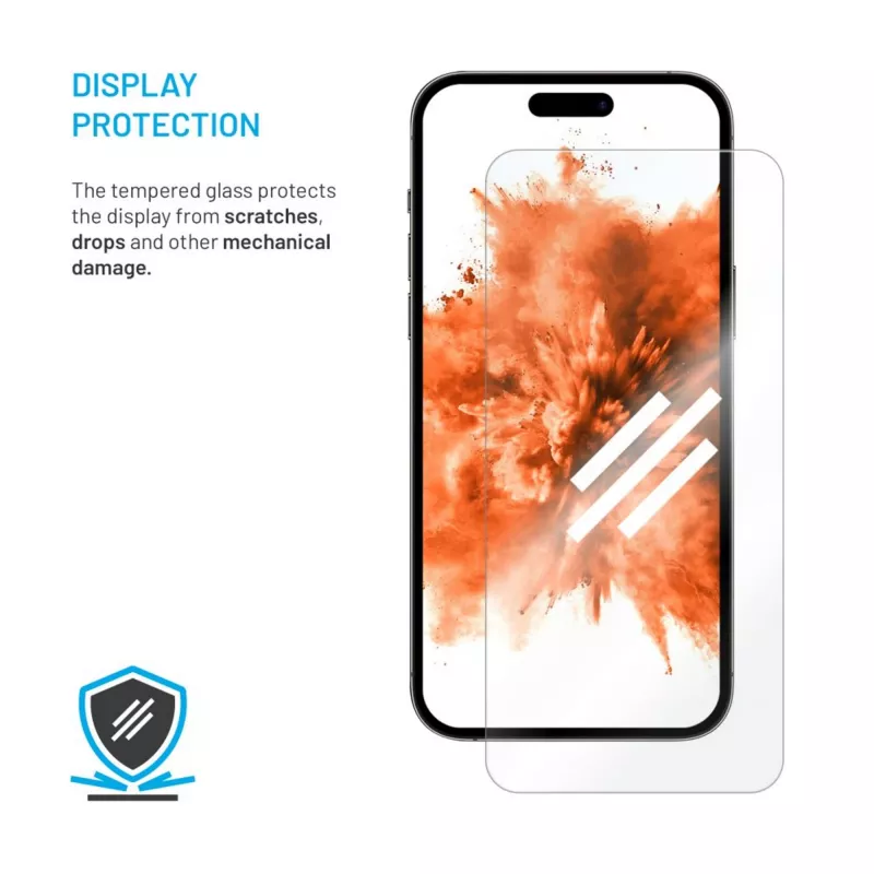 FIXED ekraanikaitse Samsung Galaxy A17 4G/5G jaoks — karastatud klaas, läbipaistev