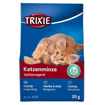 Kassinaeriste maius Trixie 4225 — 20 g taimne rohu- ja köögiviljadelikatess täiskasvanud kassidele, pappkarbis