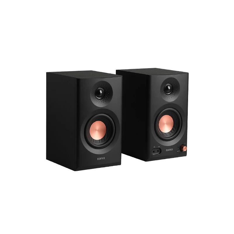 Edifier MR3 Mustad aktiivsed stuudiomonitorkõlarid | 18W x 2 W | Bluetooth | ≥ 85 dB | Juhtmevaba ühendus