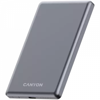 Canyon OnPower 505 - Powerbank - 5.000 mAh - USB-C sisend - USB-C PD 20W väljund + juhtmeta magnet 1