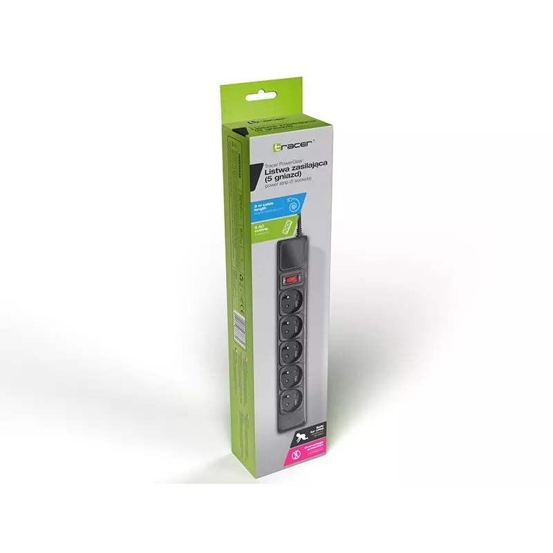 Tracer PowerWatch Must 5 vahelduvvoolupistikut 3 m Tüüp C