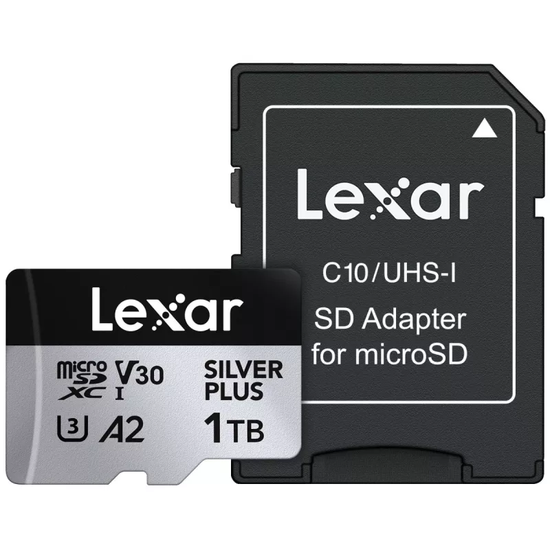 Välkmälu Lexar 1TB UHS-I MicroSDXC SILVER PLUS