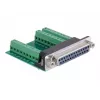 pistikuadapter DeLOCK 65317 25p 27p must roheline hõbedane