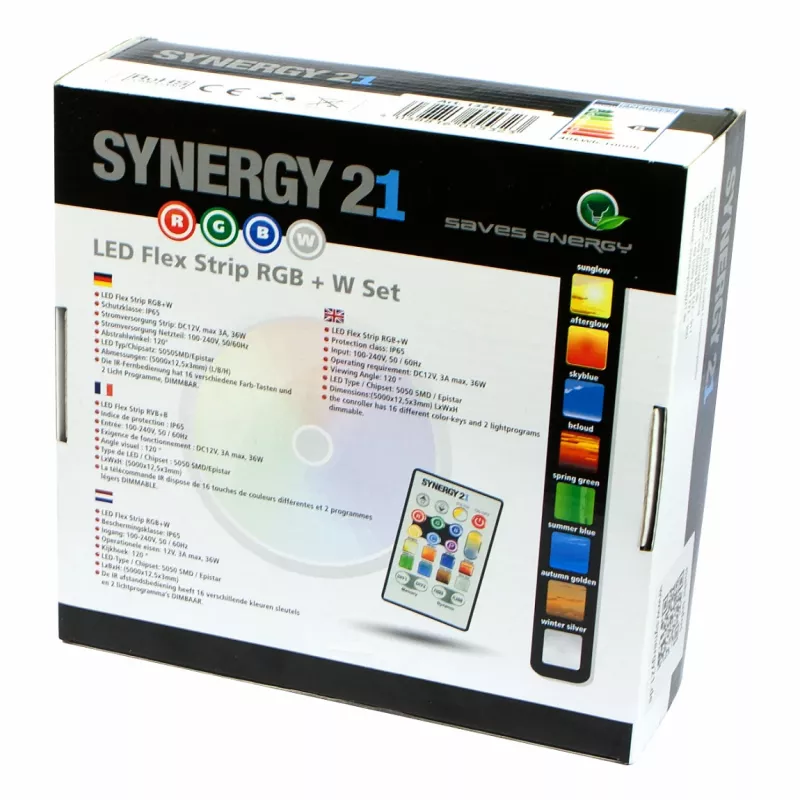 Synergy 21 LED Flex Strip 5050 - 30 RGB-W DC12V complete Set V2