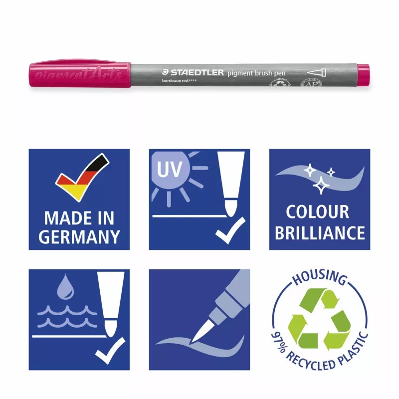 Staedtler pigment brush pen 371 viltpliiats Kuldne 1 tk