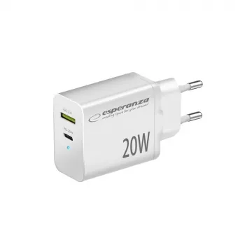 Esperanza EZC105W võrgutoiteadapter 20W Valge