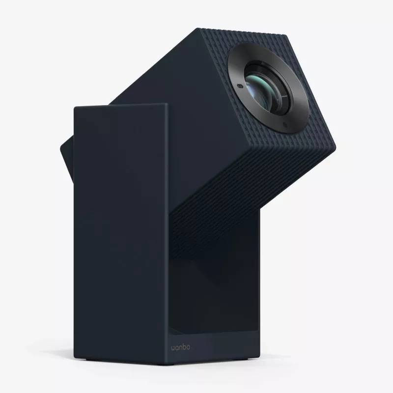 Portable LCD projector WANBO Cube 2 Pro — 500 ANSI luumenit, 1080p (1920x1080), LED, automaatne teravustamine, Android TV, 1,2:1 suum, 8 W, Must
