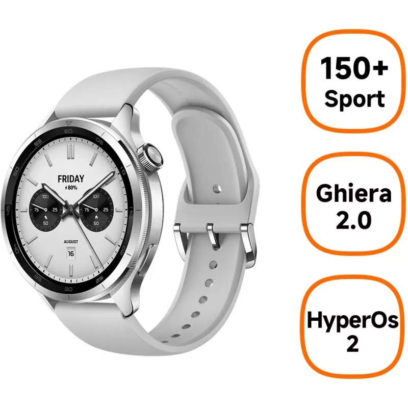 Nutikell Xiaomi Watch S4 Hõbedane