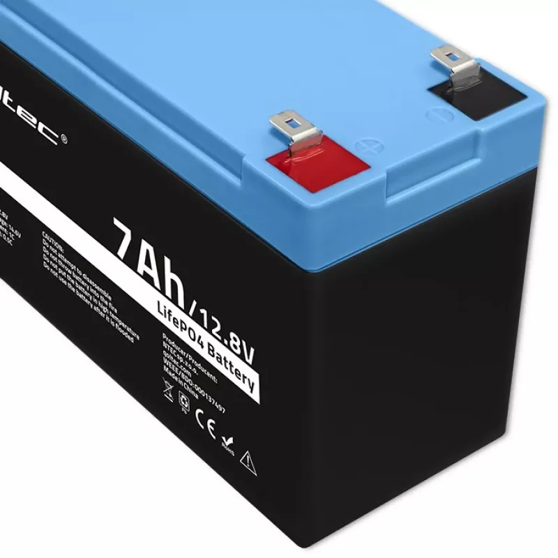 LiFePO4 aku 12.8V 7Ah, 89.6Wh, BMS