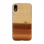 Man and wood telefonikott iPhone XR-ile — must, kaitsev pehme ümbris