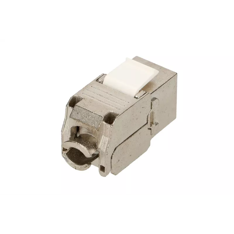 Extralink Keystone CAT6A STP RJ45 vinklis metallist keystone-pesa, üheportne