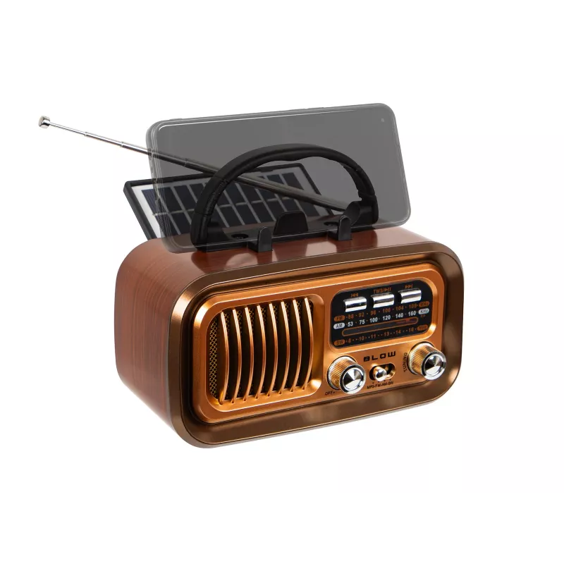 Kaasaskantav analoog AM/FM raadio RA16 päikesepatareiga