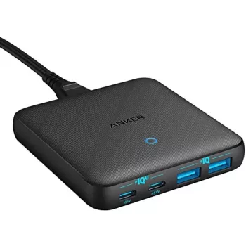 Anker 543 PowerPort Atom III laadija 65W õhuke 4-pordine GaN 1 x USB-C 45W 1 x USB-C 20W 2 x USB-A