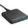 Anker 543 PowerPort Atom III laadija 65W õhuke 4-pordine GaN 1 x USB-C 45W 1 x USB-C 20W 2 x USB-A