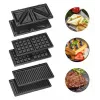 Clatronic ST/WA 3670 võileivagrill 800 W Must, roostevaba teras