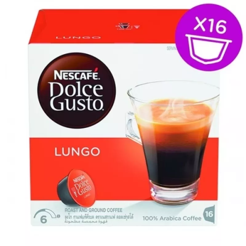 Nescafe Dolce Gusto Lungo kohv, 16 kapslit