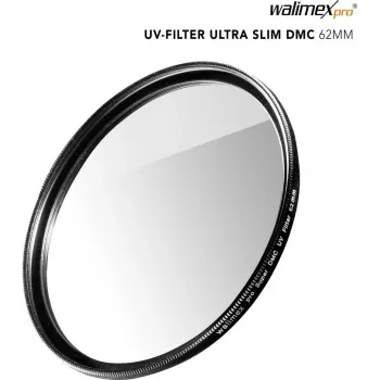 UV Filter walimex pro õhuke Super DMC 62mm – õhuke 62 mm kaamera objektiivi UV-filter