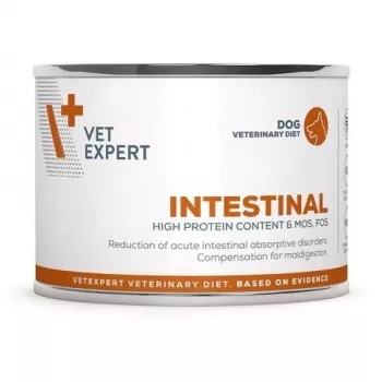 Märg koeratoit VETEXPERT Intestinal Lamb 200 g — veterinaardieet seedimise toetamiseks, täiskasvanud koerad, gluteeni- ja sojavaba