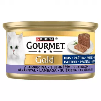 PURINA Gourmet Gold Mousse lambalihaga - märg kassitoit - 85 g