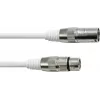 EUROLITE XLR 3-kontaktiline DMX-kaabel 5 m valge