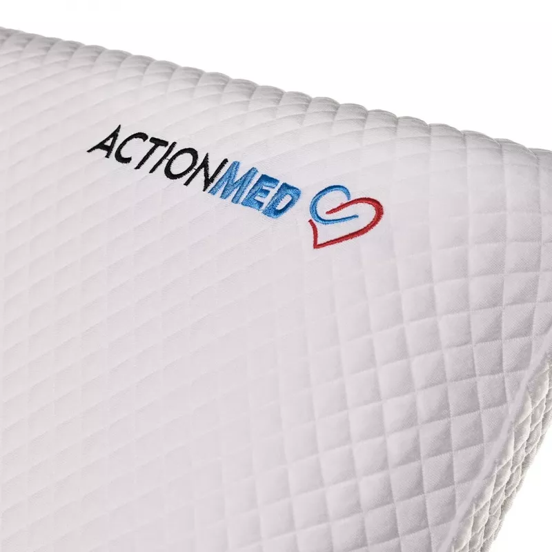 Ortopeediline padi ActionMed PO300AM — ristkülikukujuline standardkontuur, keskmise tugevusega, vahtplastist täidis, pestav kate
