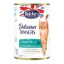Märg kassitoit butcher's Delicious Dinners Ocean Fish Chunks in jelly 400 g, kalamaitseline, seenior, purk