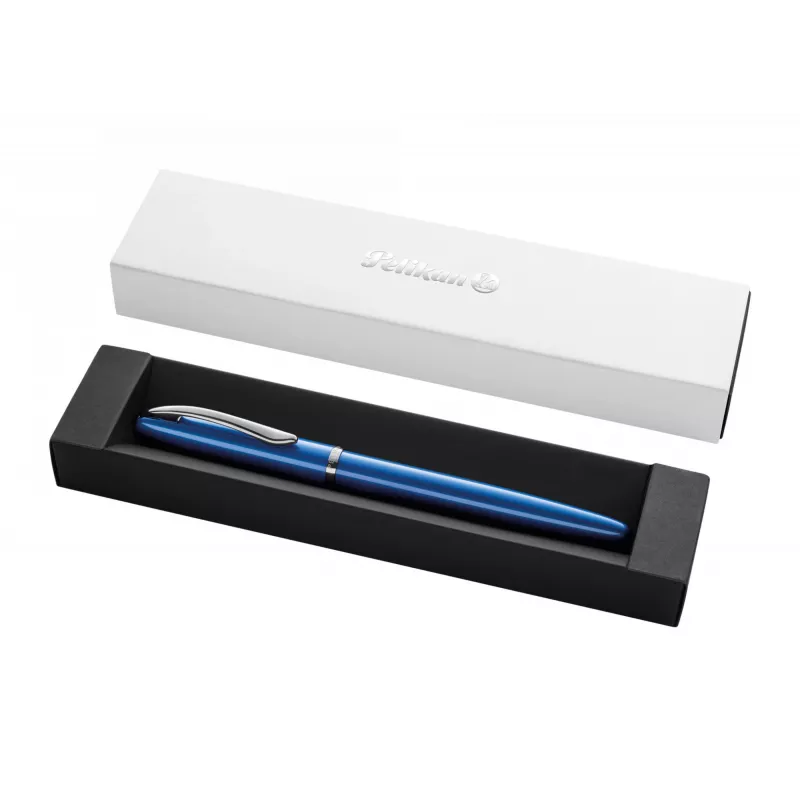 Pelikan Jazz Noble Elegance P36 täitesulepea padruniga täitesüsteemiga sinine hõbedane
