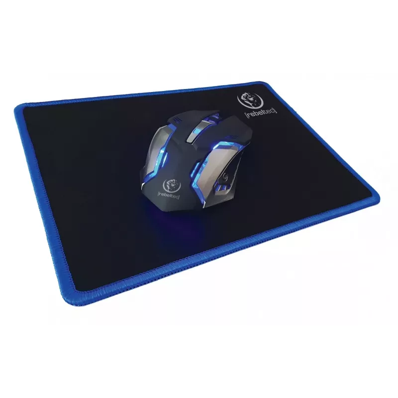 Klaviatuur ja hiir komplektis Rebeltec SHERMAN Gaming USB QZERTY Inglise Must