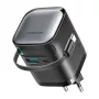 Laadija Joyroom JR-TCL02 65W USB-A ja USB-C koos sisseehitatud USB-C kaabliga, must