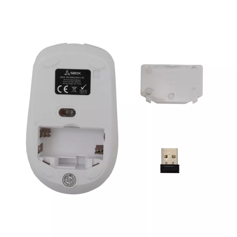SBOX WM-837 Valge USB Type-A hiir