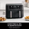 Ninja AF400EU fritüür Double 9,5 L Eraldiseisev 2470 W Kuumaõhufritüür Must