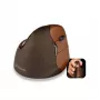 BakkerElkhuizen Evoluent 4 Small Wireless, paremakäeline, vertikaalse disainiga, laser, RF Wireless, 2600 DPI, must, pruun