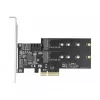 SATA ja M.2 PCI Express kaart DeLOCK 3 porti SATA ja 2 pesa M.2 Key B