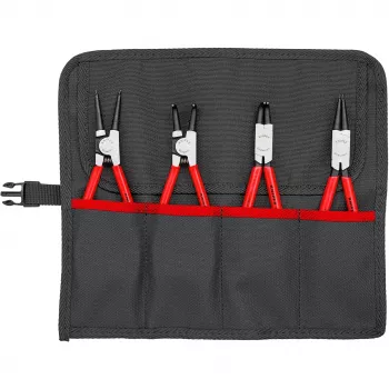 Knipex kinnitusrõnga tangid, komplekt 4 tk rullitavas kotis 19-60mm