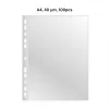 AD Class PUNCHED POCKET Cristal Clear A4 40 micr., pakk 100 tk