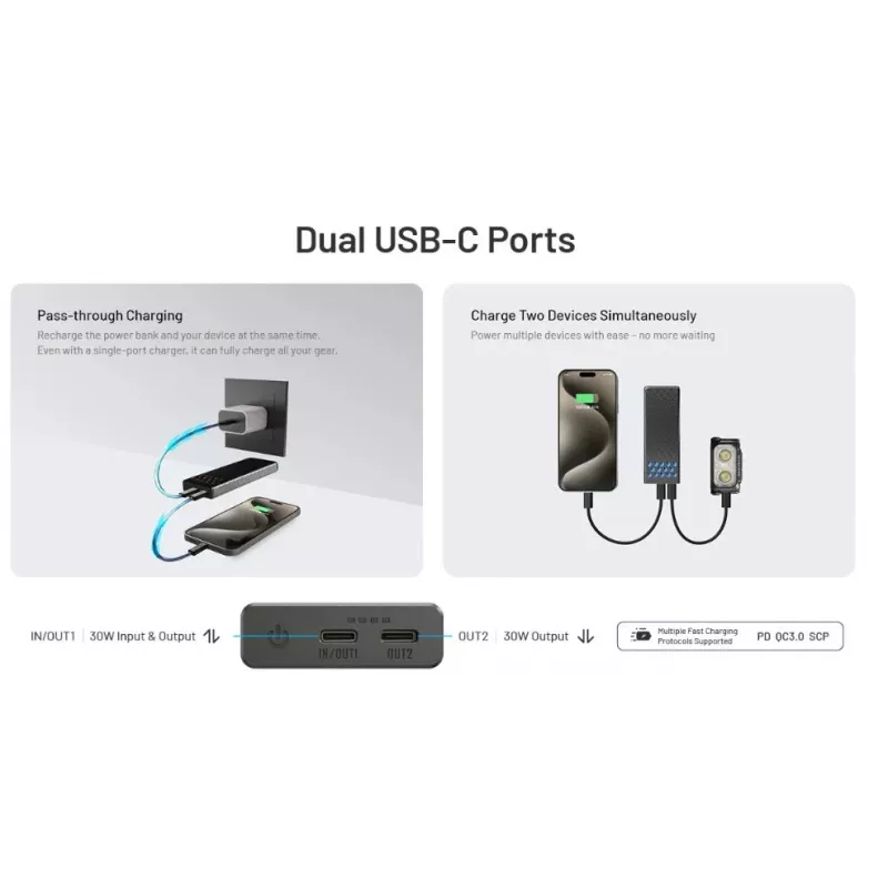 Kaasaskantav akupank Nitecore CARBO 10000 G2 10000mAh