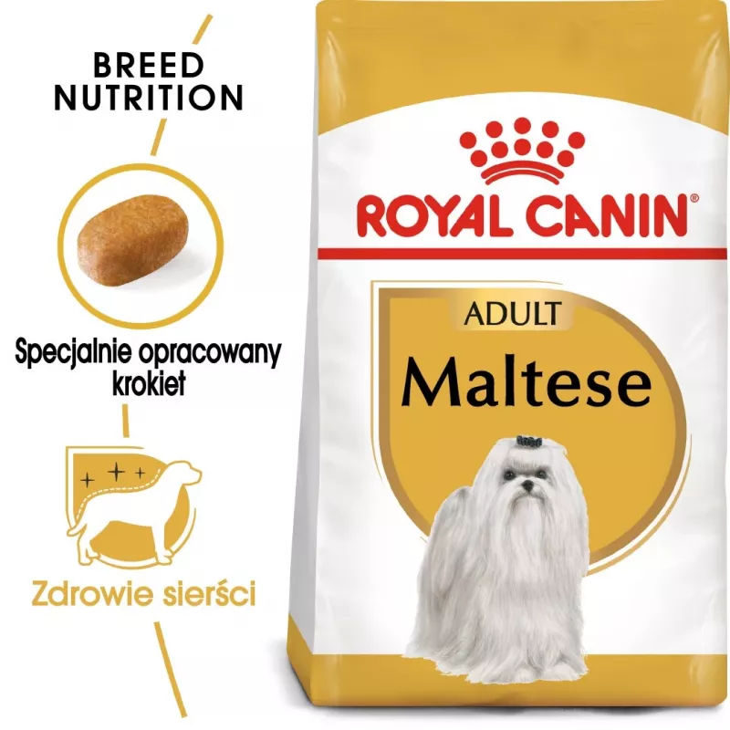 Kuiv koeratoit Royal Canin Maltese Adult 1,5 kg — kana, 24% valku, 18% rasva