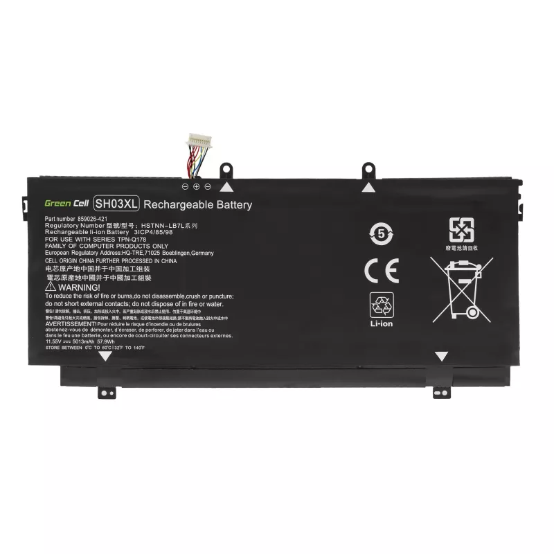 Aku roheline Cell HP147 Spectre x360 13-AC 13-W 13-W050NW 13-W071NW