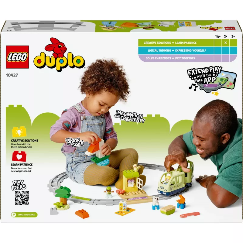 Mängurongikomplekt LEGO DUPLO Interaktiivne Seiklusraudtee 10427, 57 tk, 2 minifiguuri, alates 2. eluaastast