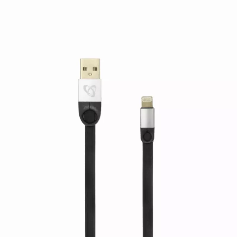 Sbox USB 2.0-8-Pin/2.4A must/hõbedane