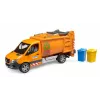 BRUDER mudelsõiduk MB Sprinter munitsipaalprügiauto BR-02682, mänguauto koopia