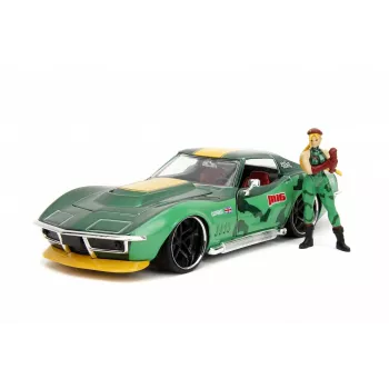 Car Jada Toys Street Fighter 1969 Chevrolet 1:24 Metallist Roheline
