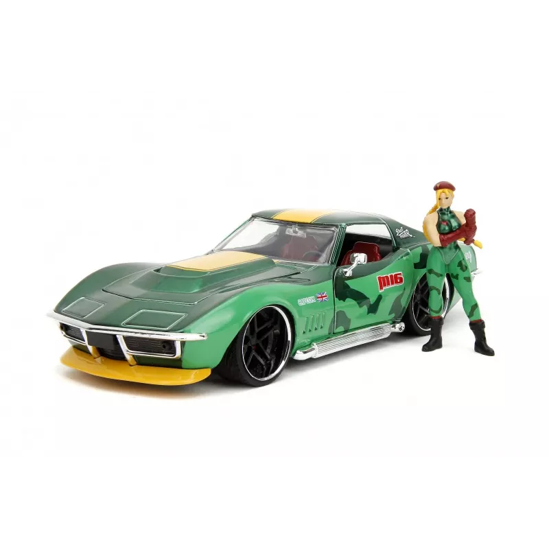Car Jada Toys Street Fighter 1969 Chevrolet 1:24 Metallist Roheline