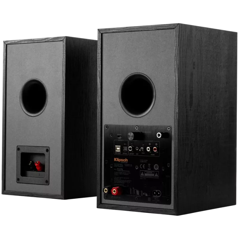 Aktiivne riiulikõlar KLIPSCH R-51PM — Juhtmega ja juhtmevaba, 120 W, Must/Vask