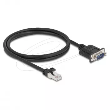 Võrgukaabel DELOCK 64351 — Cat5e S/UTP (STP), RJ‑45 kuni RJ‑45, 1 m, must