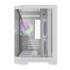 Darflash FT418 arvutikorpus + 6 aRGB ventilaatorit (valge)