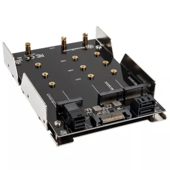 HDD/SSD-korpus SilverStone SST-SDP12 — sisemine kinnitusklambri adapter 3,5-tollistele/2,5-tollistele ketastele