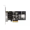 DeLOCK PCI Express x4 kaart 4 x RJ45 Gigabit LAN RTL8111 - PCIe - RJ-45 - PCIe 2.0 - hõbedane - PC - Windows 10 - Windows 11 - Windows 8.1 (88618)